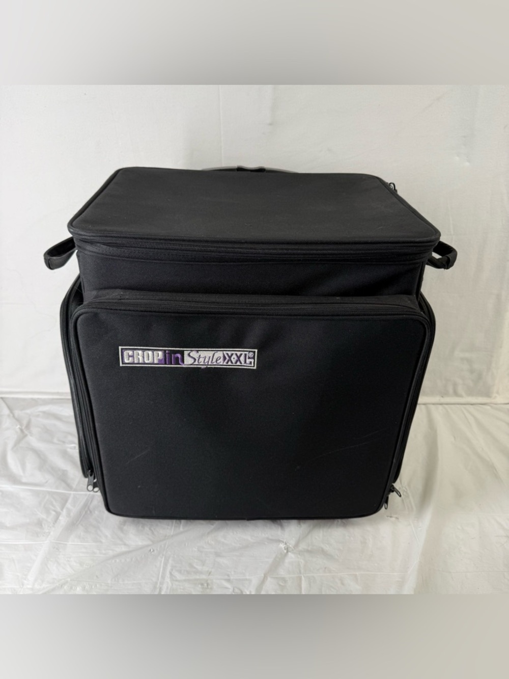 E1 CROP IN STYLE XXL Rolling Tote Organizer Scrapbook Art Craft Storage  Bag